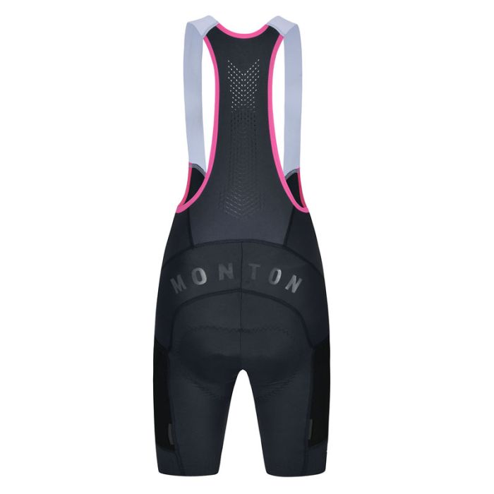 WOMENS CYCLING BIB SHORTS URBAN+ TRAVELER GRAY