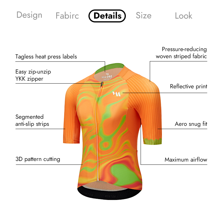 VALORE MONTON MENS JERSEY FLUIDITY ORANGE
