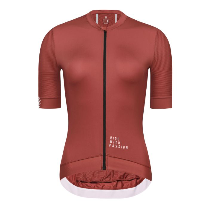 MENS SHORT SLEEVE CYCLING JERSEY URBAN TRAVELER MAX RED