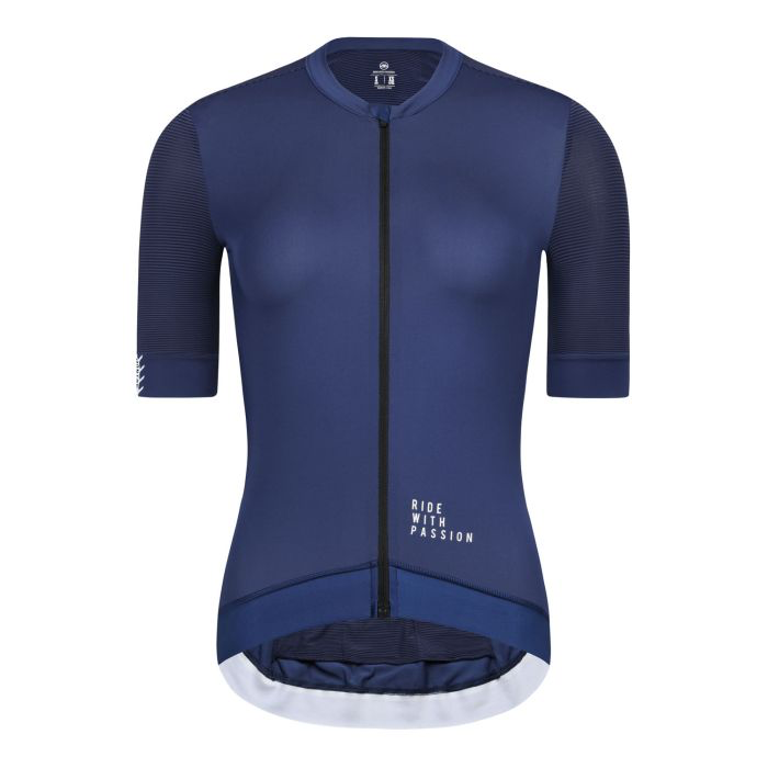 MENS SHORT SLEEVE CYCLING JERSEY URBAN TRAVELER MAX DEEP BLUE