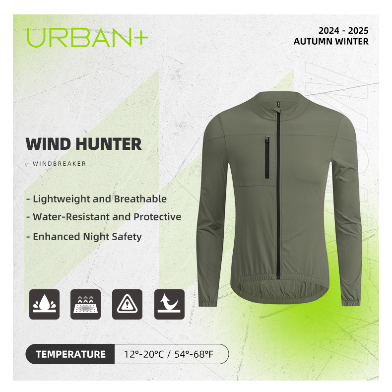 MENS LIGHTWEIGHT JACKET WIND HUNTER DUNE GREEN