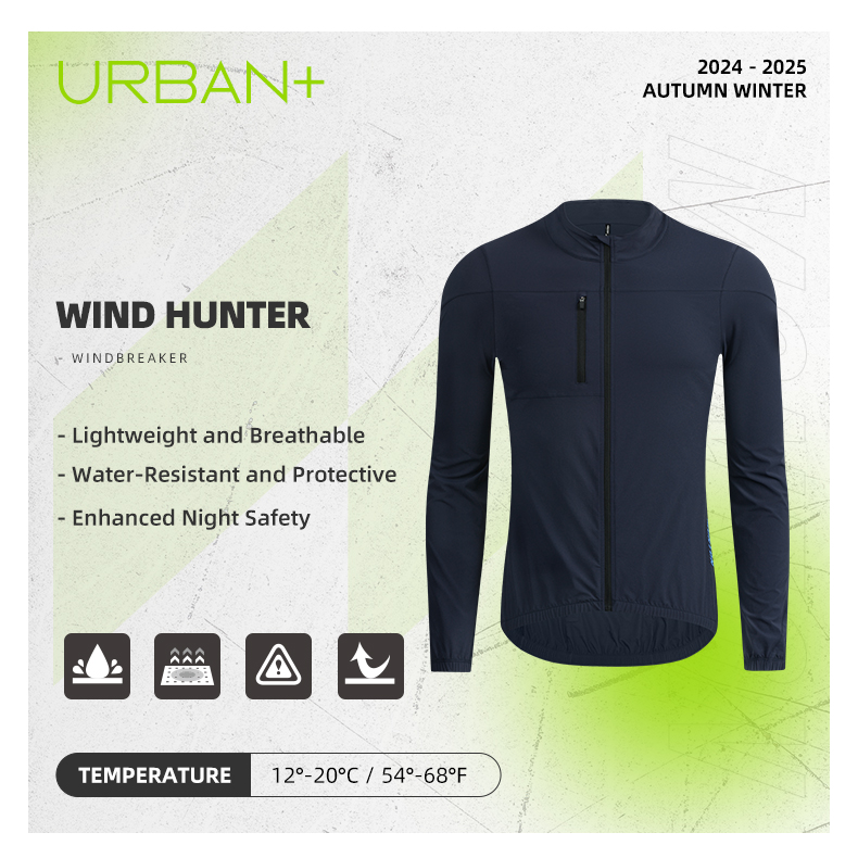 MENS LIGHTWEIGHT JACKET WIND HUNTER EBONY CLAY BLUE