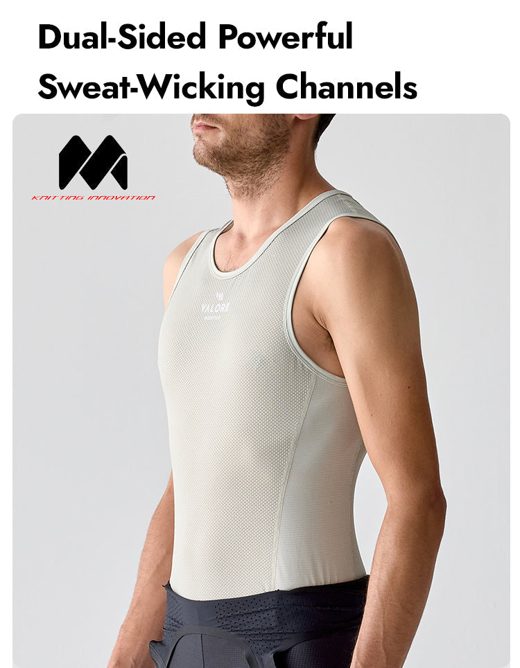 MENS BASE LAYER SUMMER STRAORDINARIO GREY OLIVE