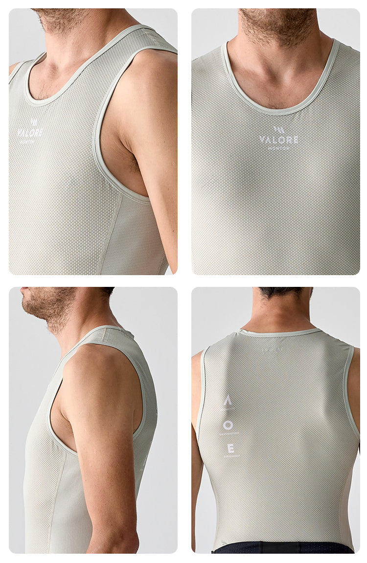 MENS BASE LAYER SUMMER STRAORDINARIO GREY OLIVE