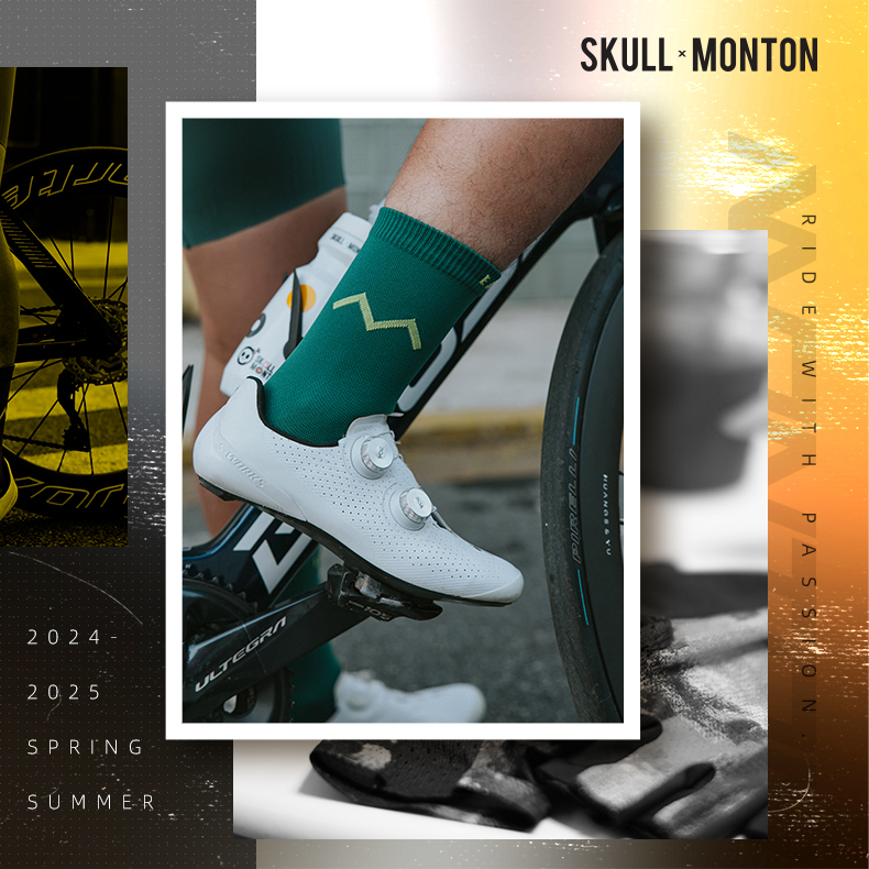 SKULL MONTON CYCLING SOCKS 24-EARTH