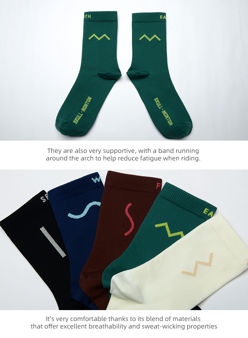 SKULL MONTON CYCLING SOCKS 24-EARTH