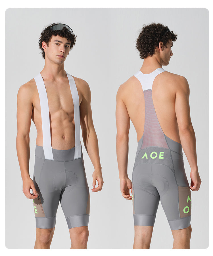 MENS BIB SHORTS STRAORDINARIO DARK GRAY