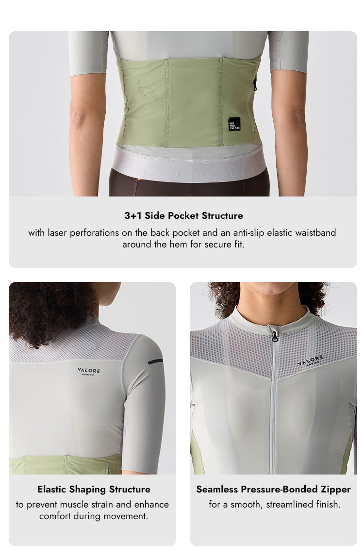 SHORT SLEEVE JERSEY WOMENS STRAORDINARIO PASTEL GREY