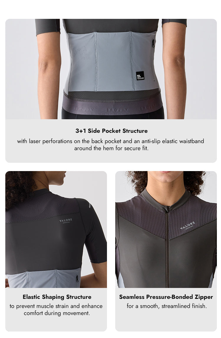 SHORT SLEEVE JERSEY WOMENS STRAORDINARIO DARK GREY