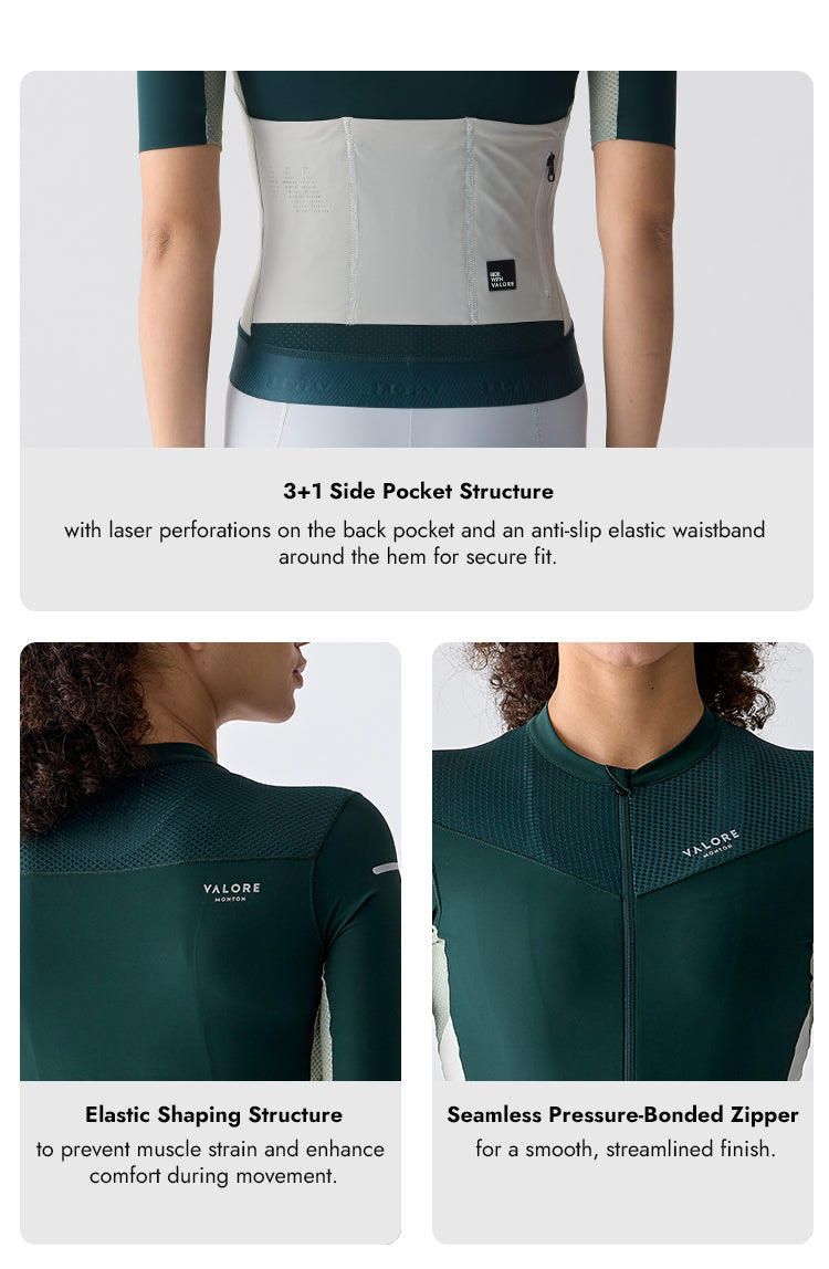 VALORE SHORT SLEEVE JERSEY WOMENS STRAORDINARIO GABLE GREEN
