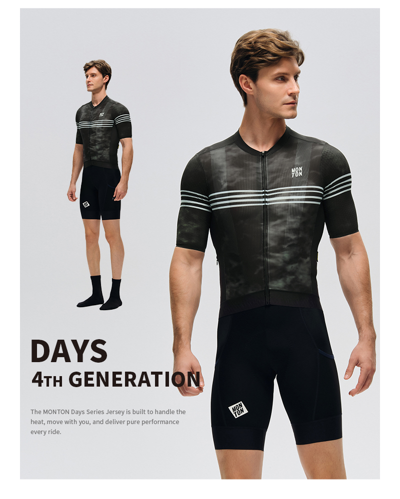 MENS JERSEY DAYS BLACK GREEN - URBAN