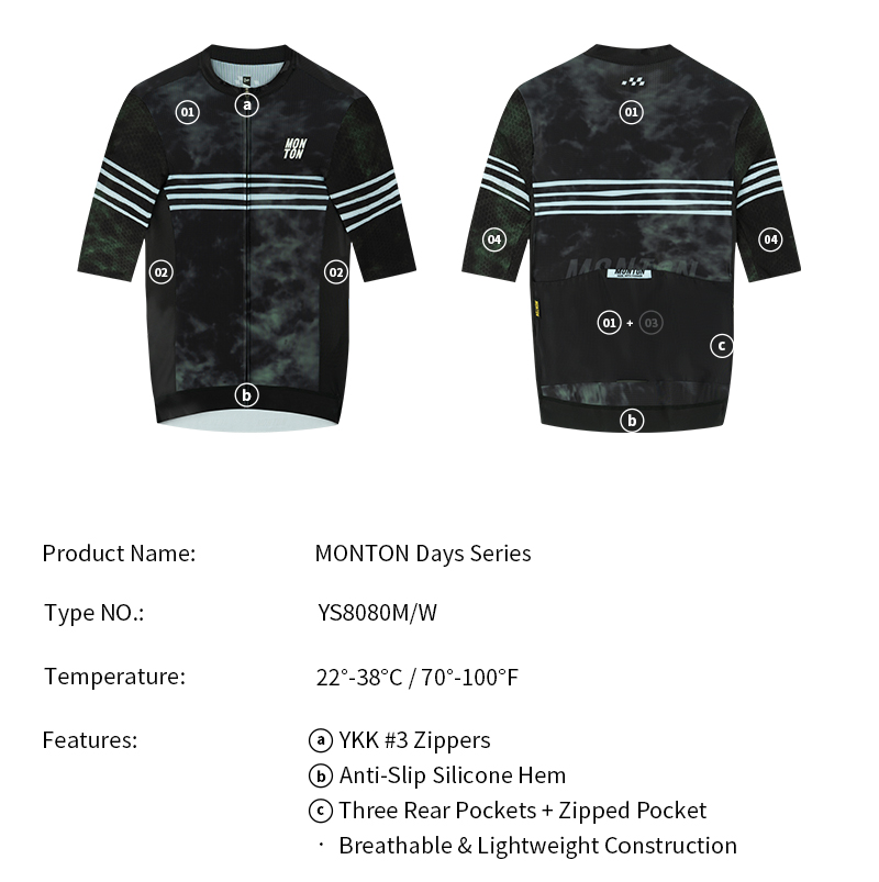 MENS JERSEY DAYS BLACK GREEN - URBAN