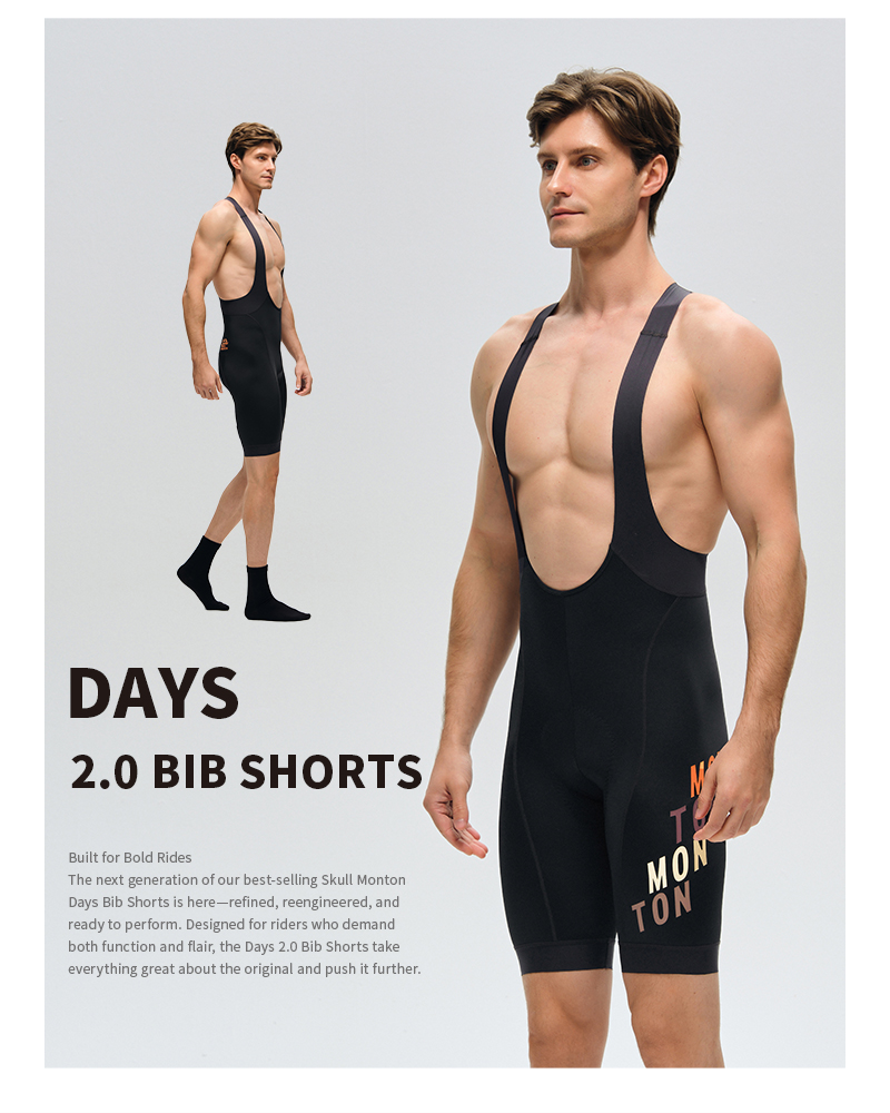 MENS BIB SHORTS DAYS BLACK