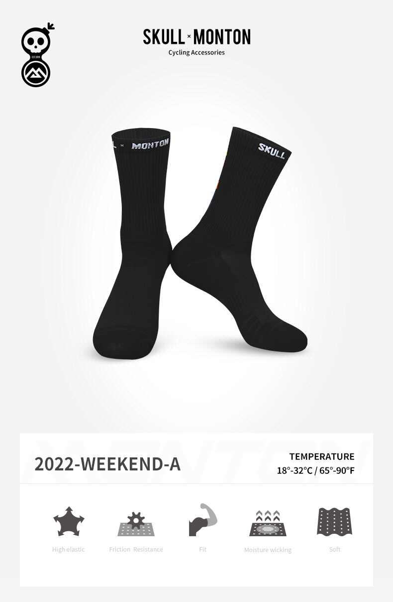 COTTON BLEND SOCKS BLACK WEEKEND II A