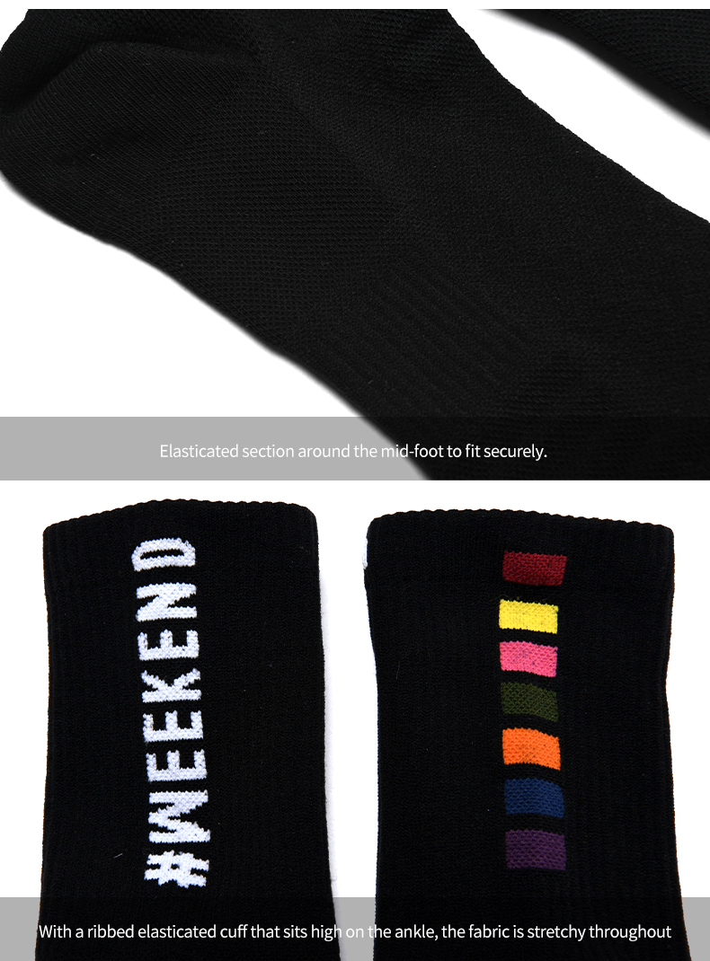 COTTON BLEND SOCKS BLACK WEEKEND II A