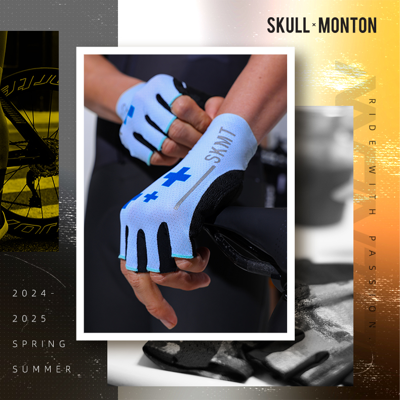 FINGERLESS CYCLING GLOVES NUMBER4 ALICE BLUE