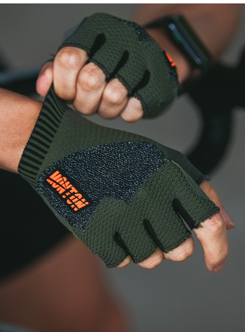 CYCLING GLOVES HALF FINGER KUFEN GREEN