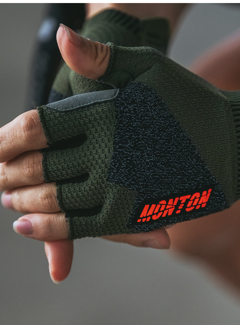 CYCLING GLOVES HALF FINGER KUFEN GREEN