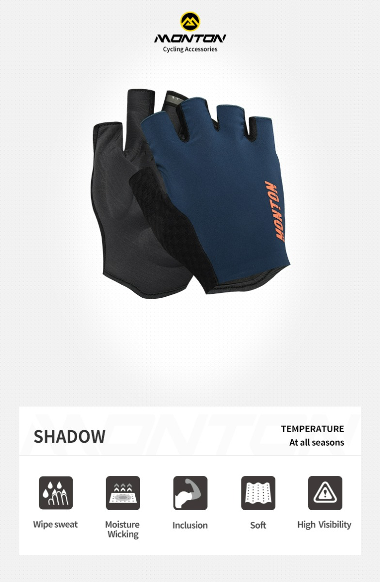 CYCLING GLOVES HALF FINGER SHADOW BLUE