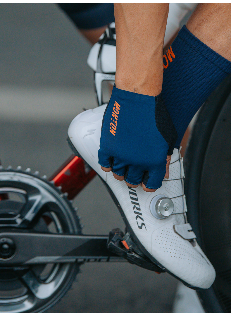 CYCLING GLOVES HALF FINGER SHADOW BLUE