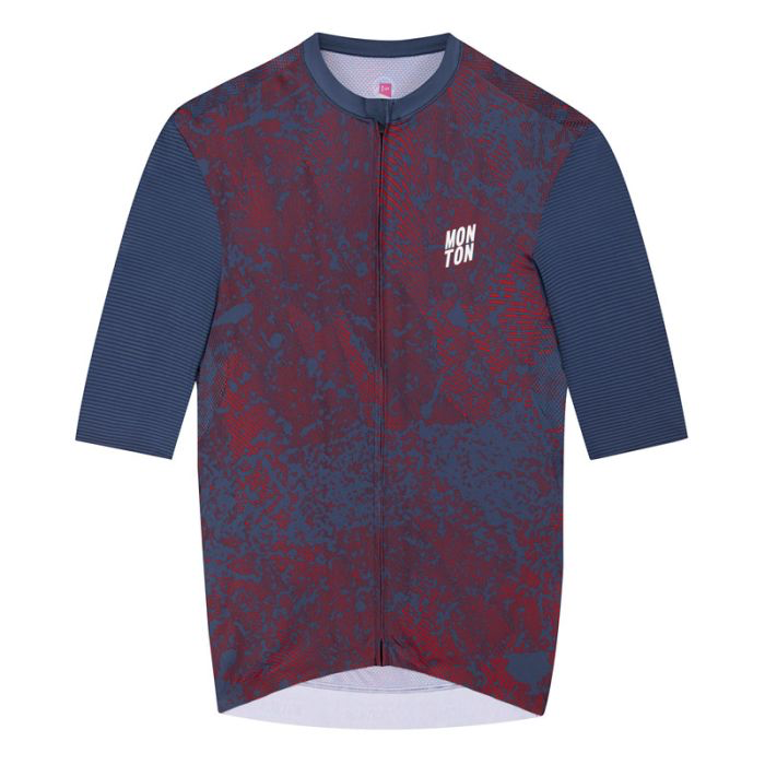 WOMENS JERSEY TOPOGRAPHY – CRIMSON NAVY
