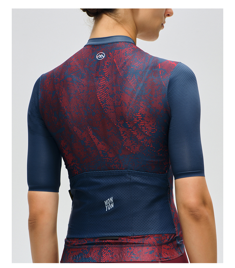 WOMENS JERSEY TOPOGRAPHY – FOREST BLUE