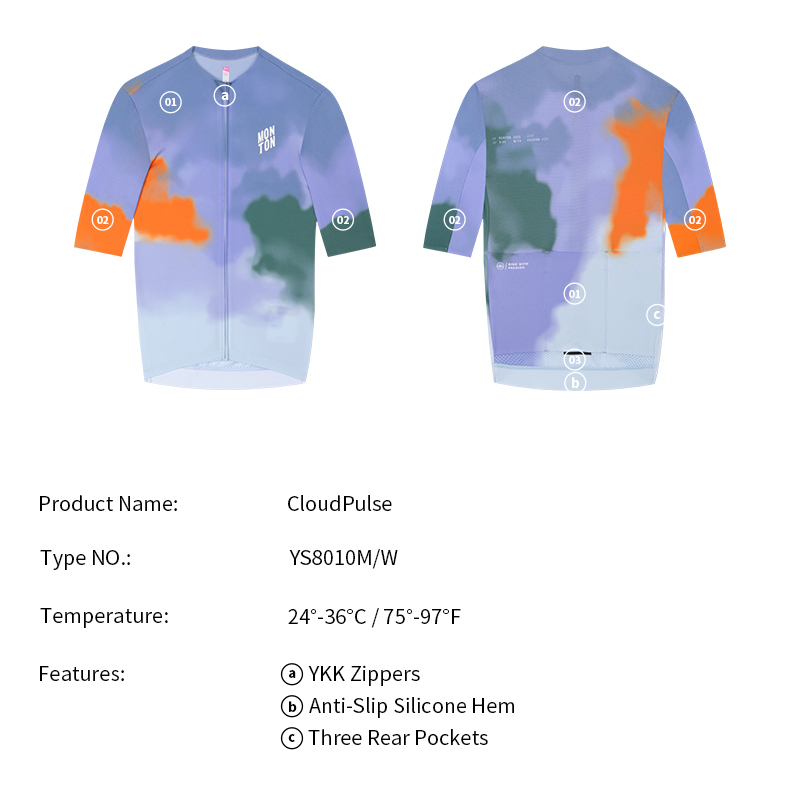 WOMENS JERSEY CLOUDPULSE PURPLE