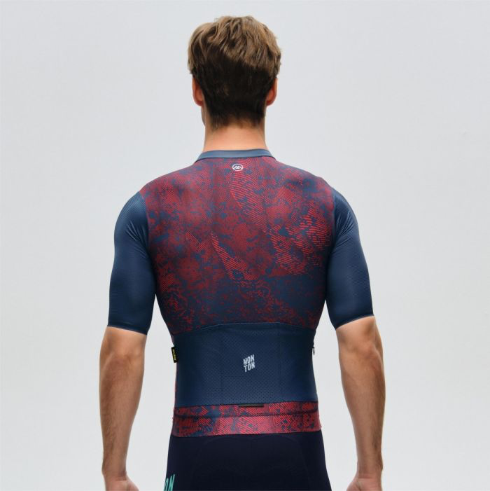 MENS JERSEY TOPOGRAPHY – CRIMSON NAVY