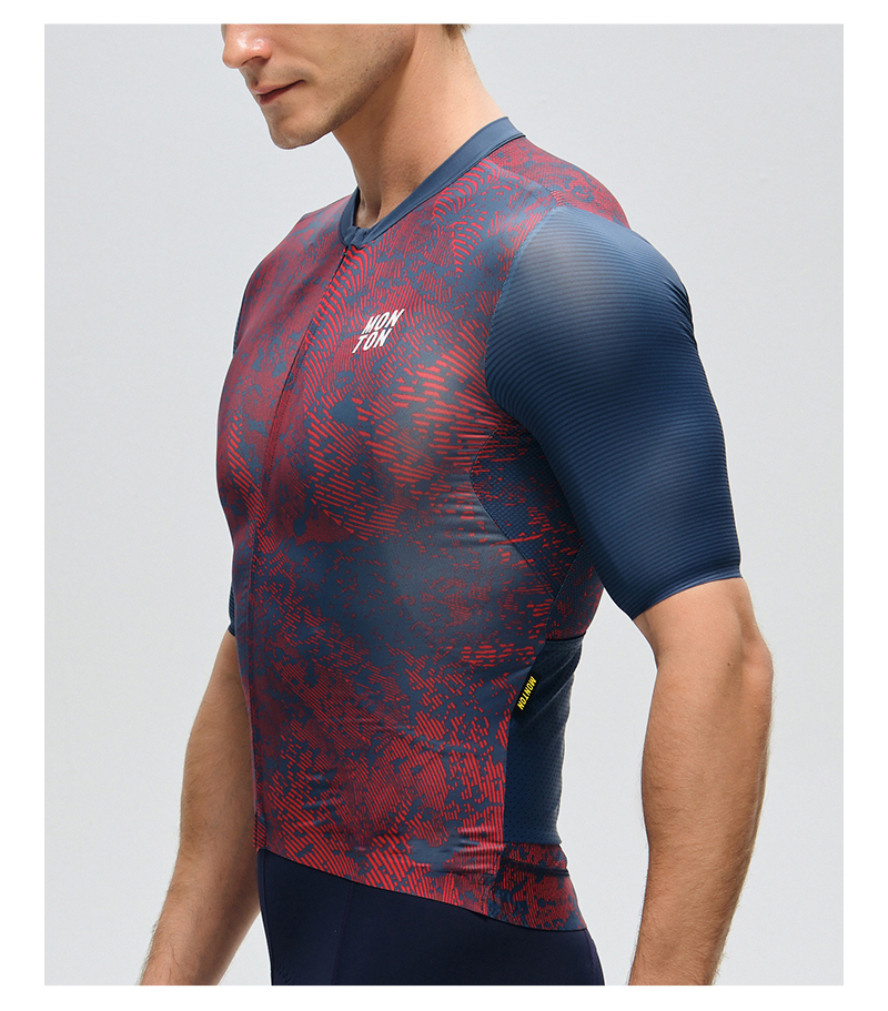 MENS JERSEY TOPOGRAPHY – FOREST BLUE