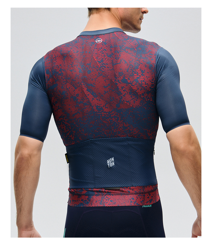 MENS JERSEY TOPOGRAPHY – CRIMSON NAVY