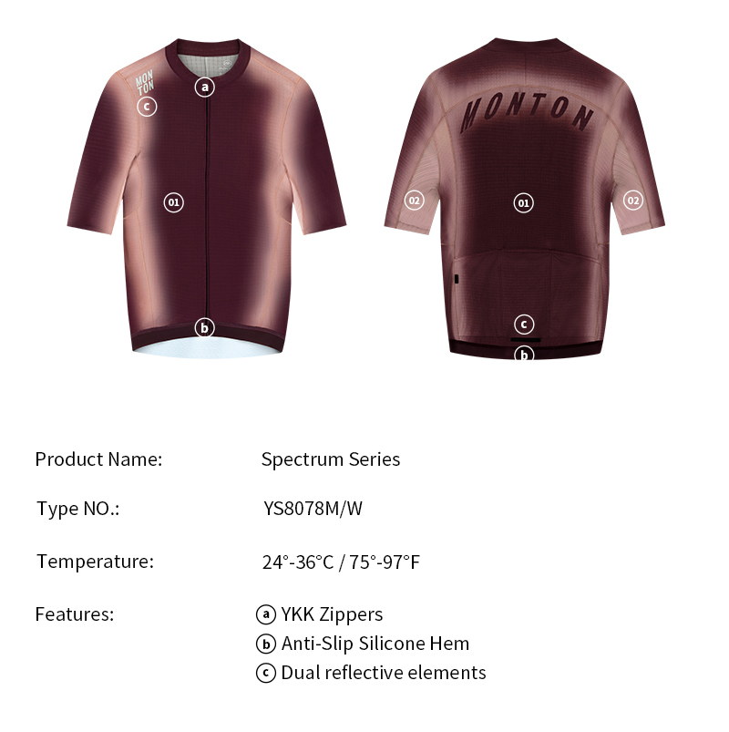 MENS JERSEY SPECTRUM - RED HORIZON