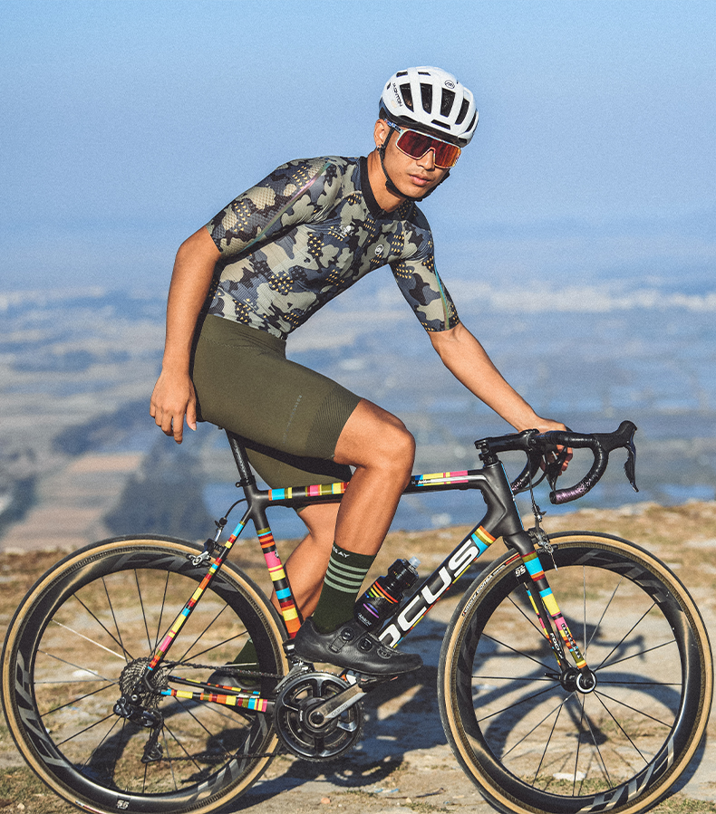MENS CYCLING BIB SHORTS PRO SPEEDA GREEN