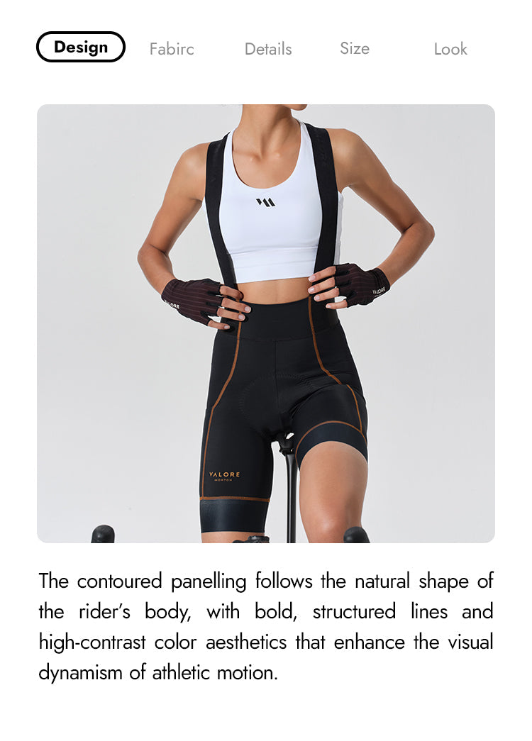 VALORE MONTON WOMENS BIB SHORTS VERSA BLUE BLACK