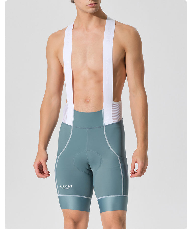 VALORE MONTON MENS BIB SHORTS VERSA BLUE GREY