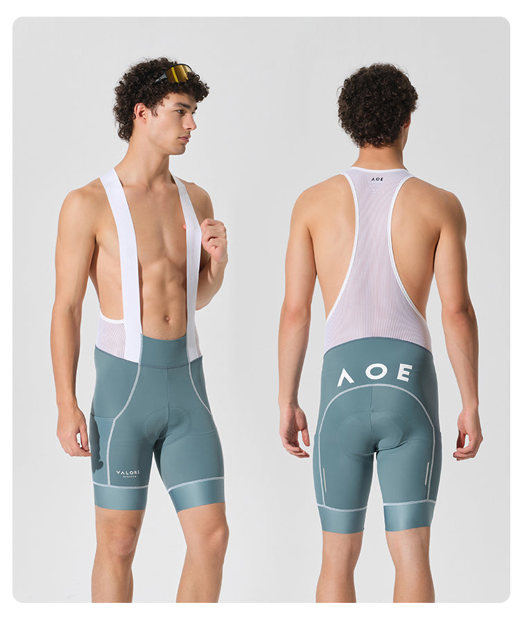 VALORE MONTON MENS BIB SHORTS VERSA BLUE GREY
