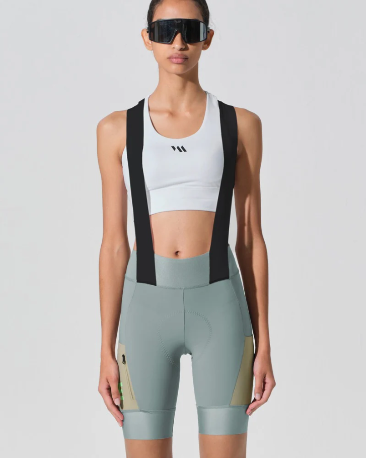 WOMENS BIB SHORTS STRAORDINARIO MISTY GREEN