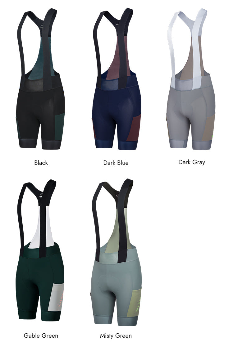 WOMENS BIB SHORTS STRAORDINARIO MISTY GREEN