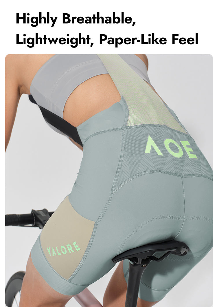 WOMENS BIB SHORTS STRAORDINARIO MISTY GREEN