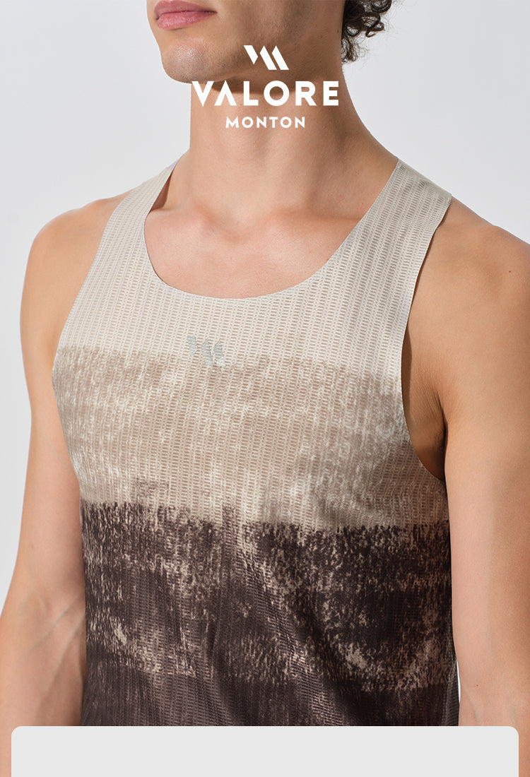 RUNNING SINGLET TERRA GRADIENT DESERT SAND