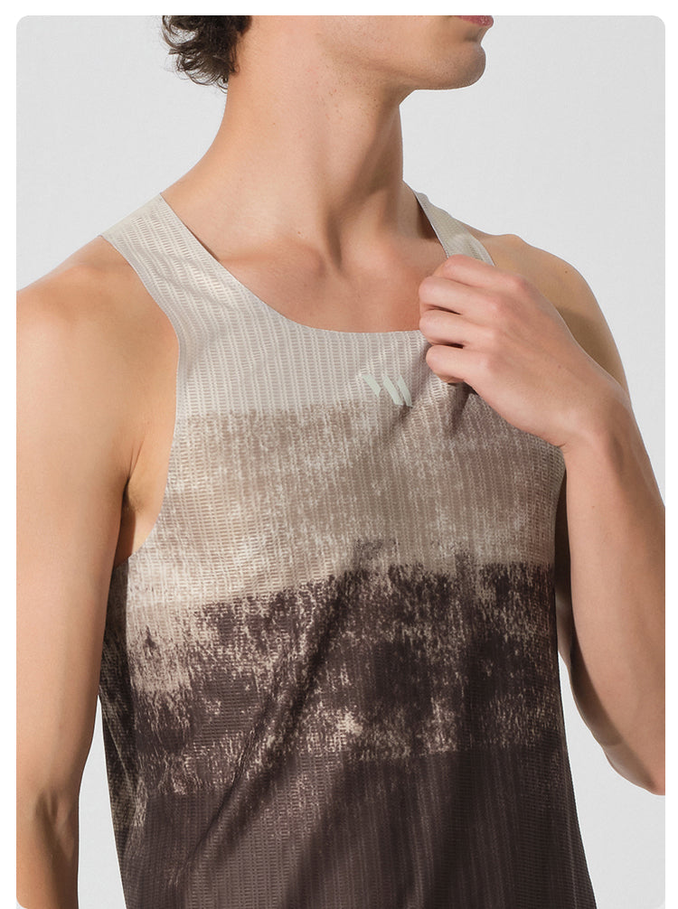 RUNNING SINGLET TERRA GRADIENT DESERT SAND