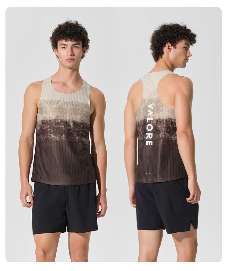 RUNNING SINGLET TERRA GRADIENT DESERT SAND
