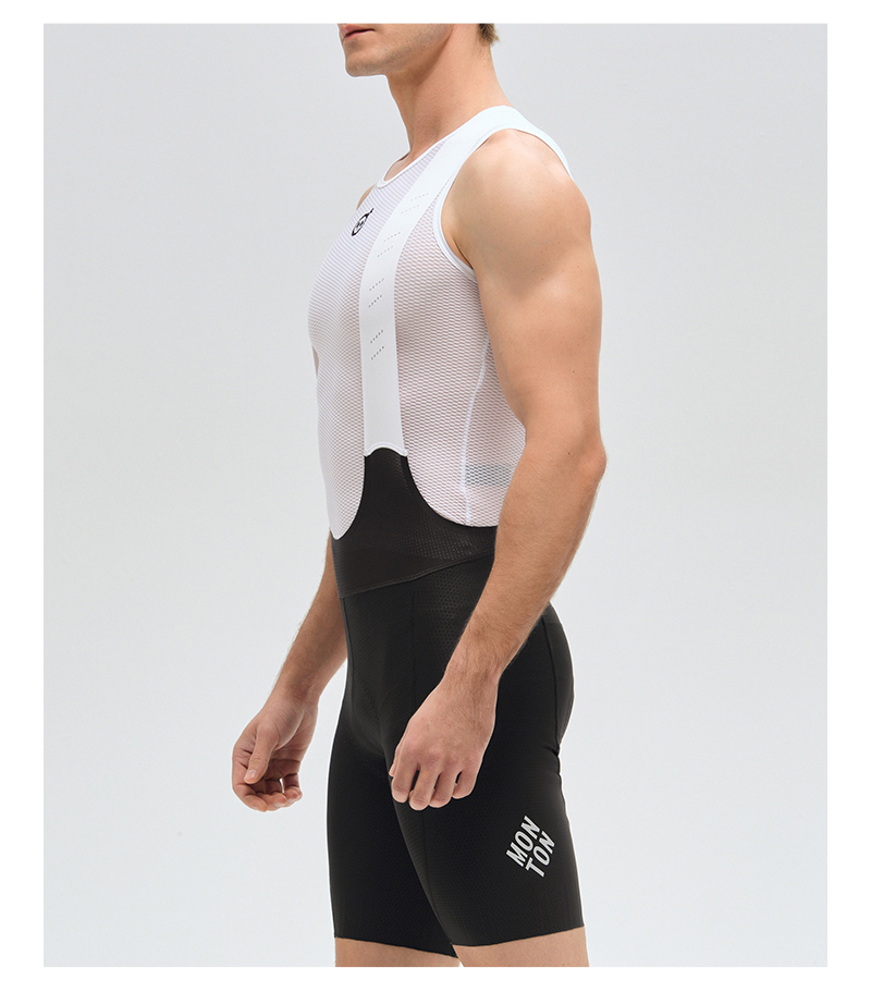 MENS BIB SHORTS 25-MINIMA BLACK GREY