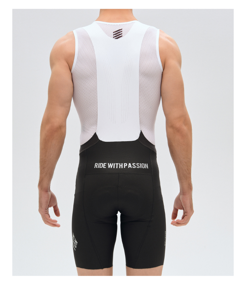 MENS BIB SHORTS 25-MINIMA BLACK GREY