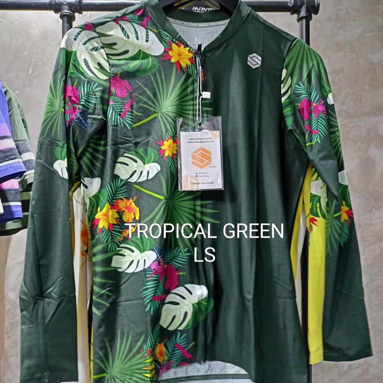 LOKKA TROPICAL GREEN LONGSLEEVE JERSEY