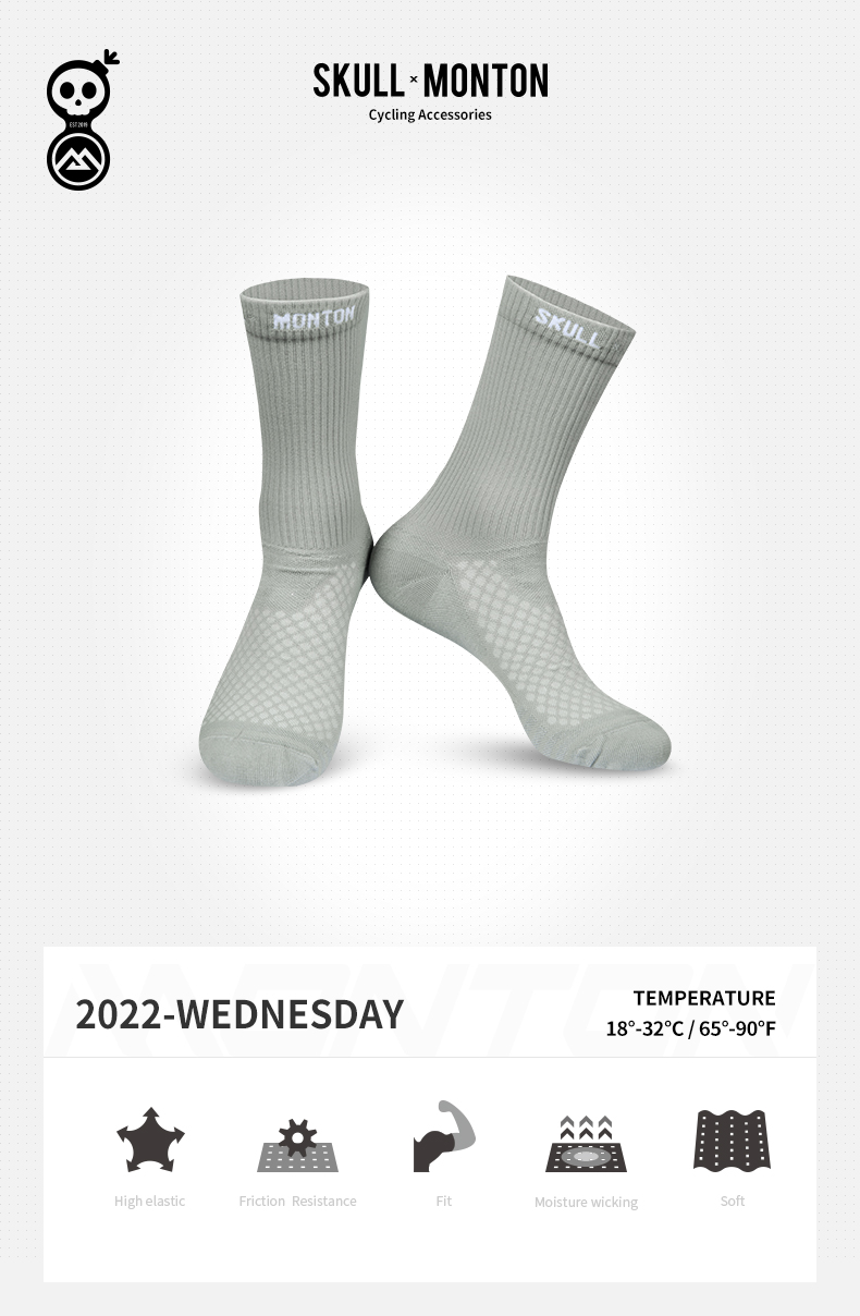 COTTON BLEND SOCKS GREEN WEDNESDAY II