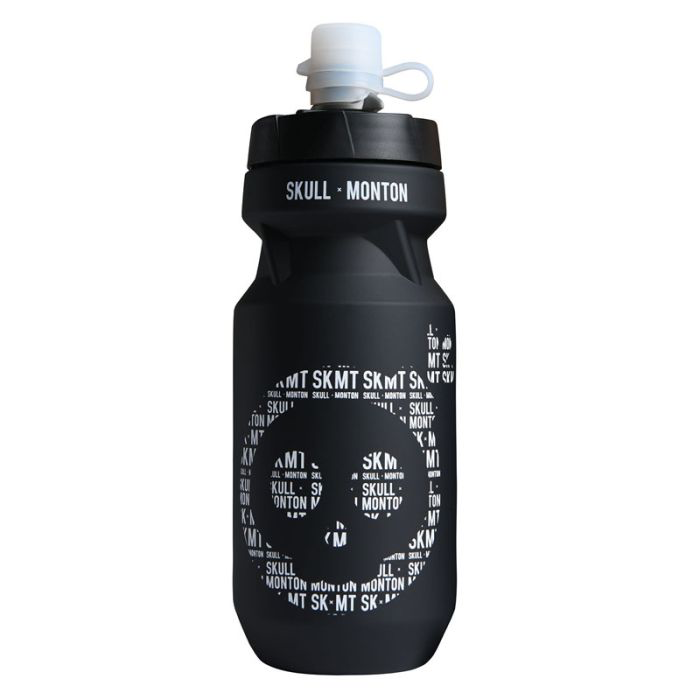 610ML WATER BOTTLE SKULL24 BLACK