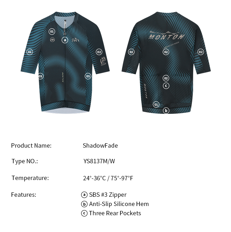 MENS JERSEY SHADOWFADE BLACK GREEN