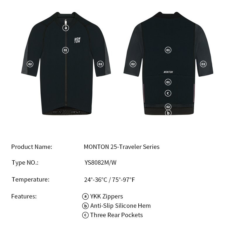 MENS JERSEY 25-TRAVELER BLACK