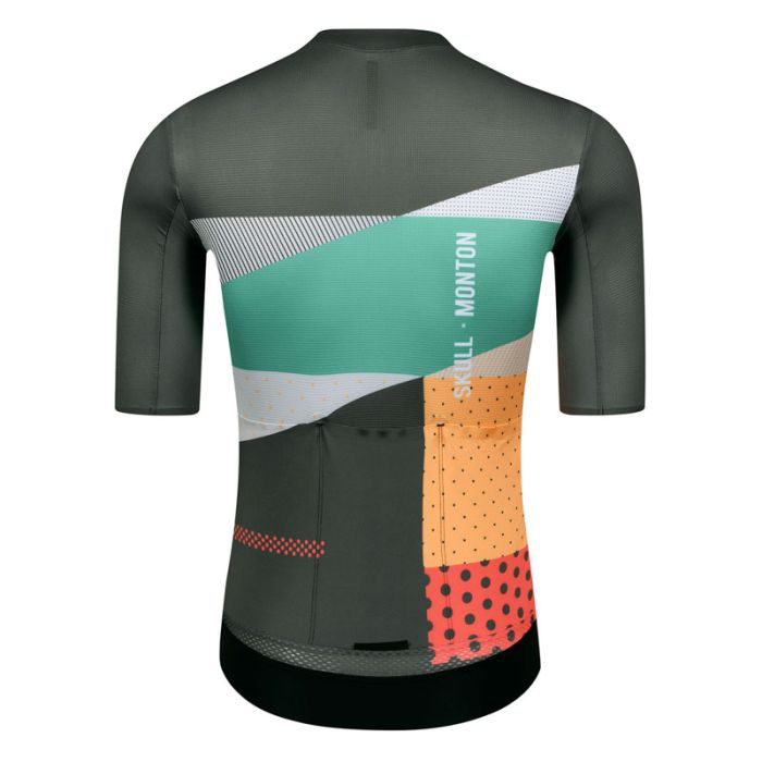SKULL MONTON MENS JERSEY SK TWO CARBON GRAY - GEO GRAY