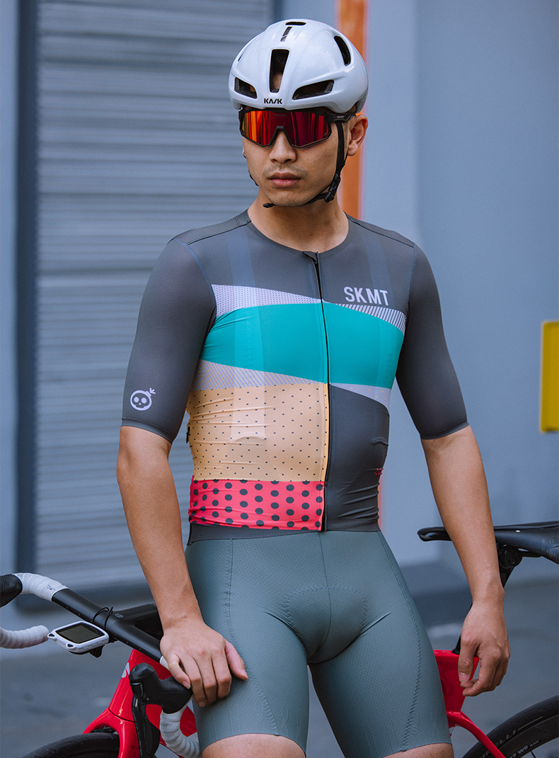 SKULL MONTON MENS JERSEY SK TWO CARBON GRAY - GEO GRAY